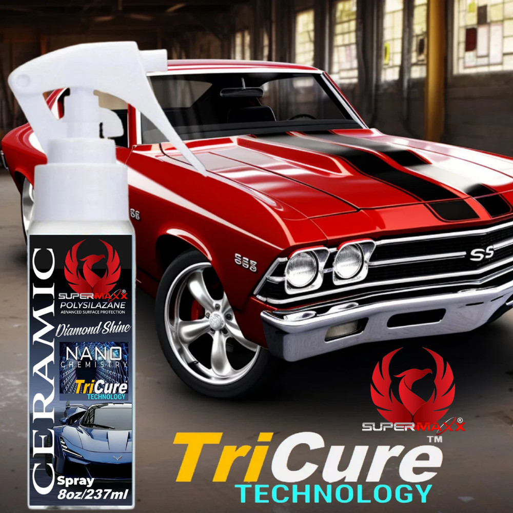 CERAMIC CAR COATING SPRAY ADVANCED CLASSIC CAR HIGH GLOSS PAINT PROTECTION -8 OZ