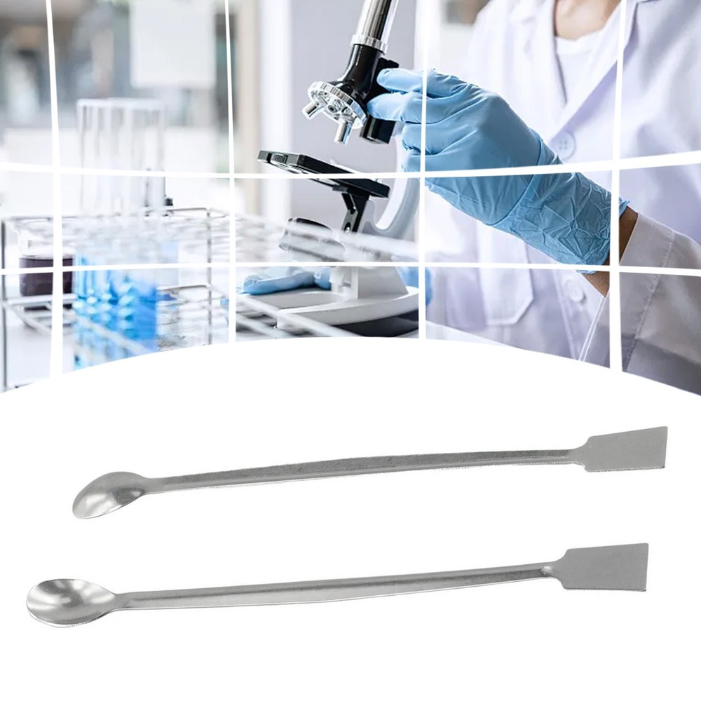 Lab Sampling Spoon Stainless Steel Effective Durable Material 200mm Stainless