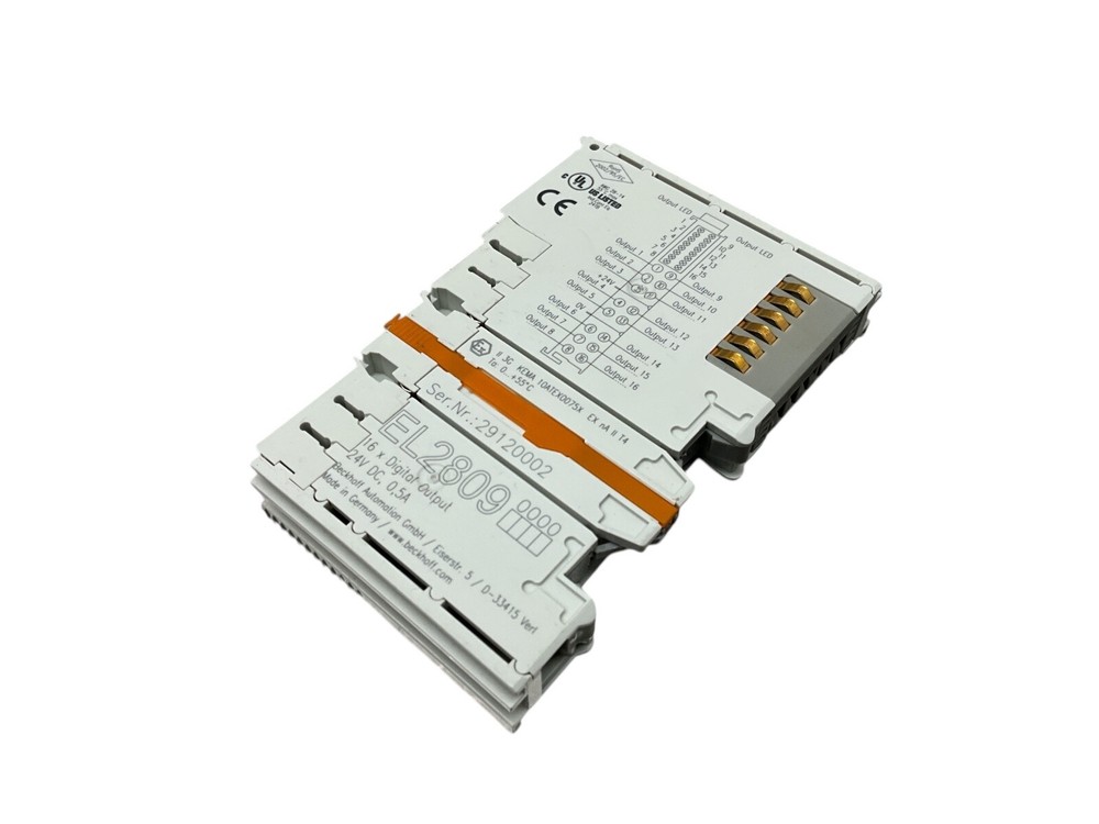 ONE BECKHOFF EL2809 Ether CAT Terminal 16-Ch Digital Output 24 VDC 0.5A