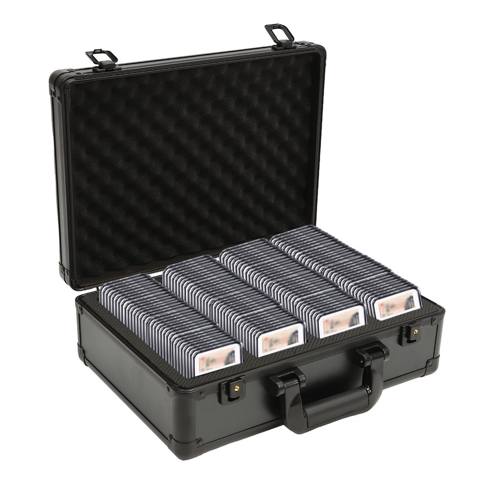 Lockable Storage & Display Aluminum Frame Box Case Graded Card Case Storage Box