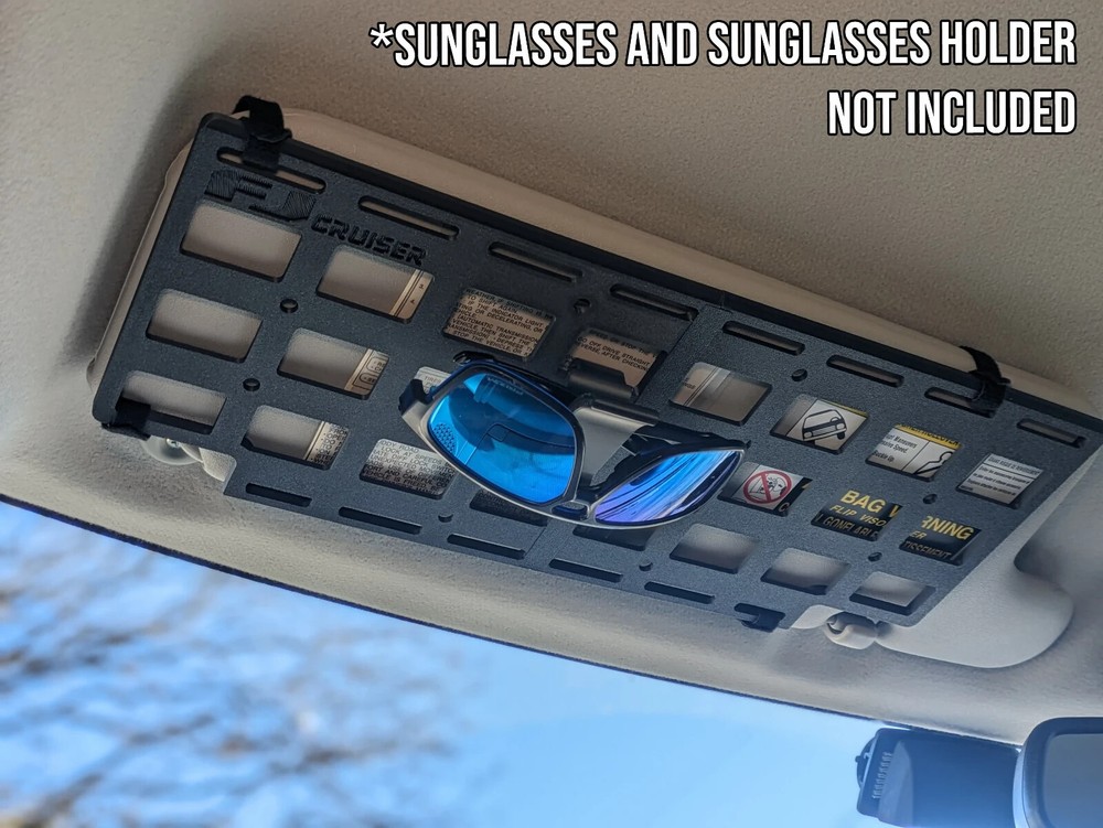 FJ Cruiser Front Visor MOLLE Tactical Sun Visor Panel Organizer