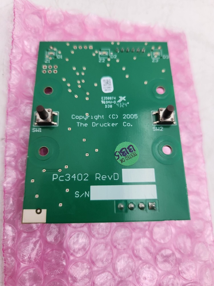 Pc3402 7717051 ELECTRONIC TIMING LOCKING PC BOARD Drucker Diagnostics 642/643 Ce