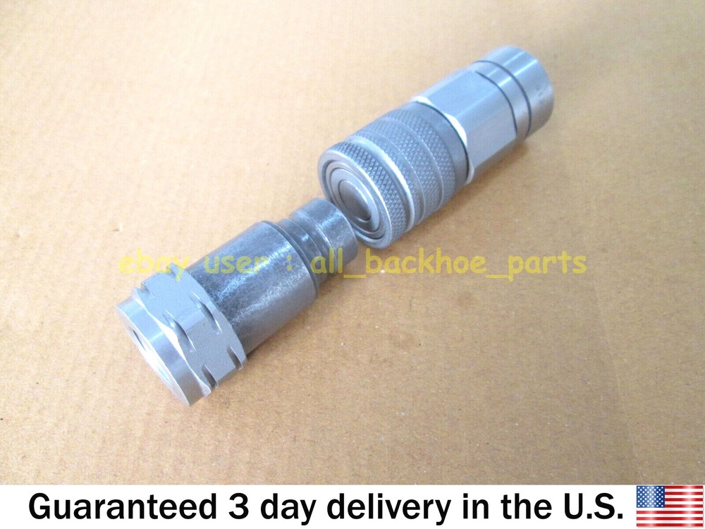 JCB BACKHOE - 1/2" BSP QUICK RELEASE COUPLING W. ADAPTORS (45/910400 45/910500)