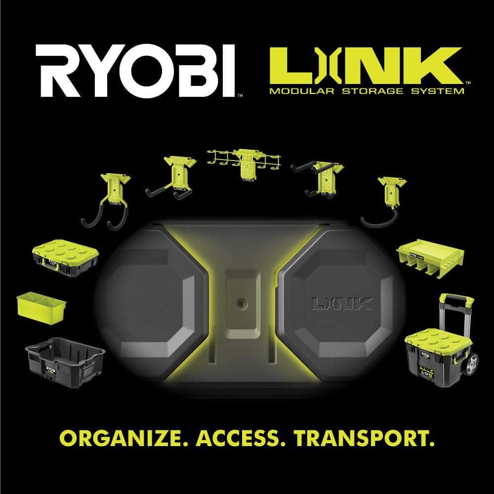 RYOBI STM104 LINK Tool Crate – Stackable, 50 lb Capacity, Impact-Resistant