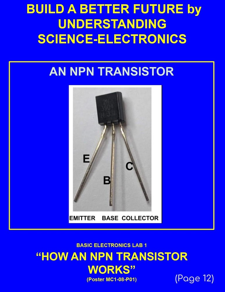 5th Grade- Lesson Plan #Exp08 "HOW AN NPN TRANSISTOR WORKS" Science-Electronics