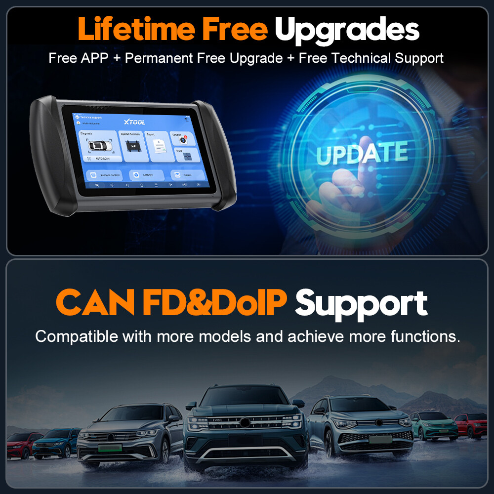 XTOOL IP616 V2.0 Car OBD2 Scanner Key Programmer Full System Diagnostic Tool SRS