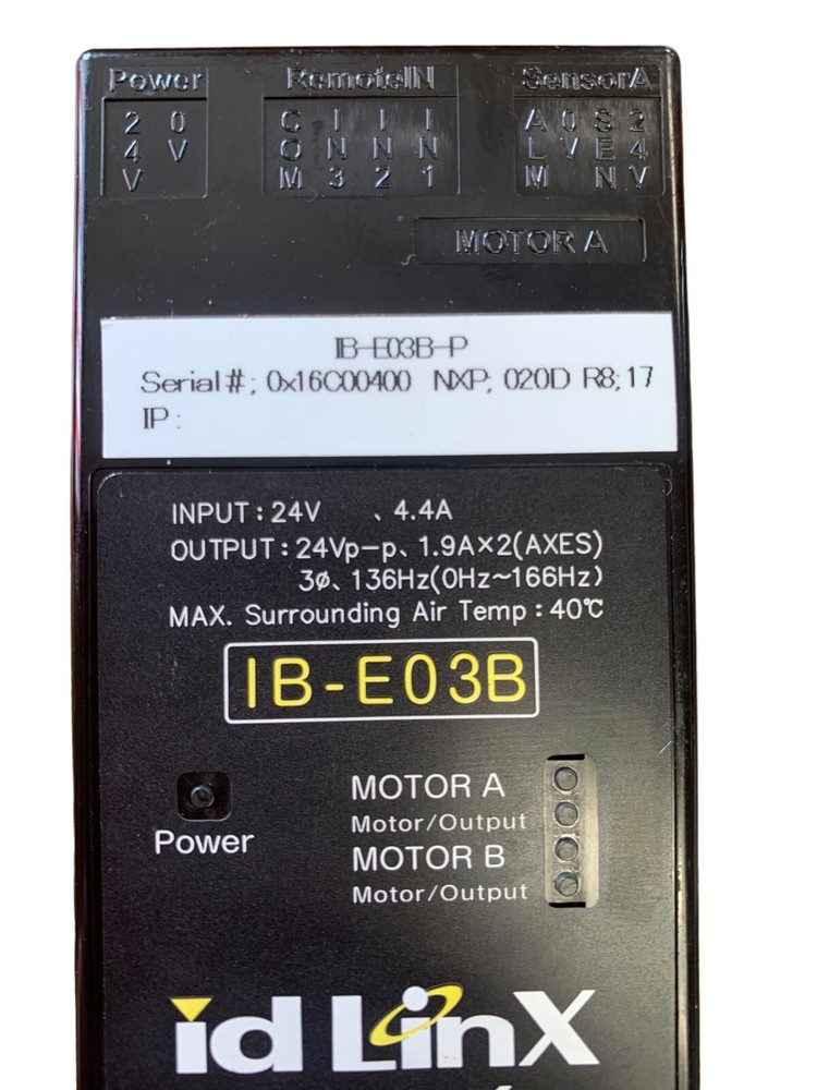 Itoh Denki IB-E03B Ethernet/IP 2-Zone MDR Roller Conveyor Drive Controller 24V