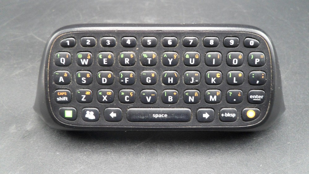 Microsoft Xbox 360 Chatpad Keyboard Black Controller Attachment OEM