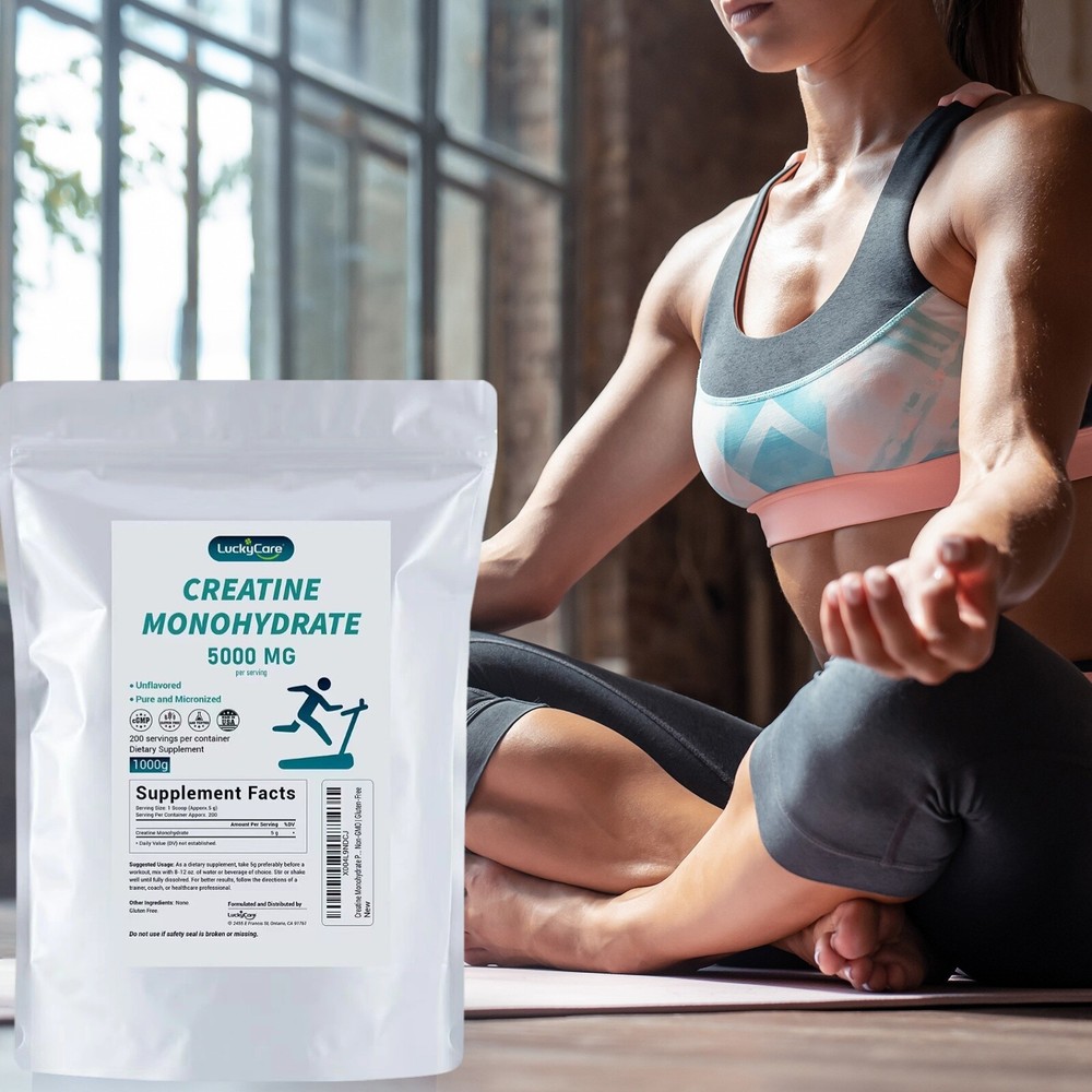 Pure Creatine Monohydrate 2.2lbs - Powder Micronized 200 Servings 5g Per Serving