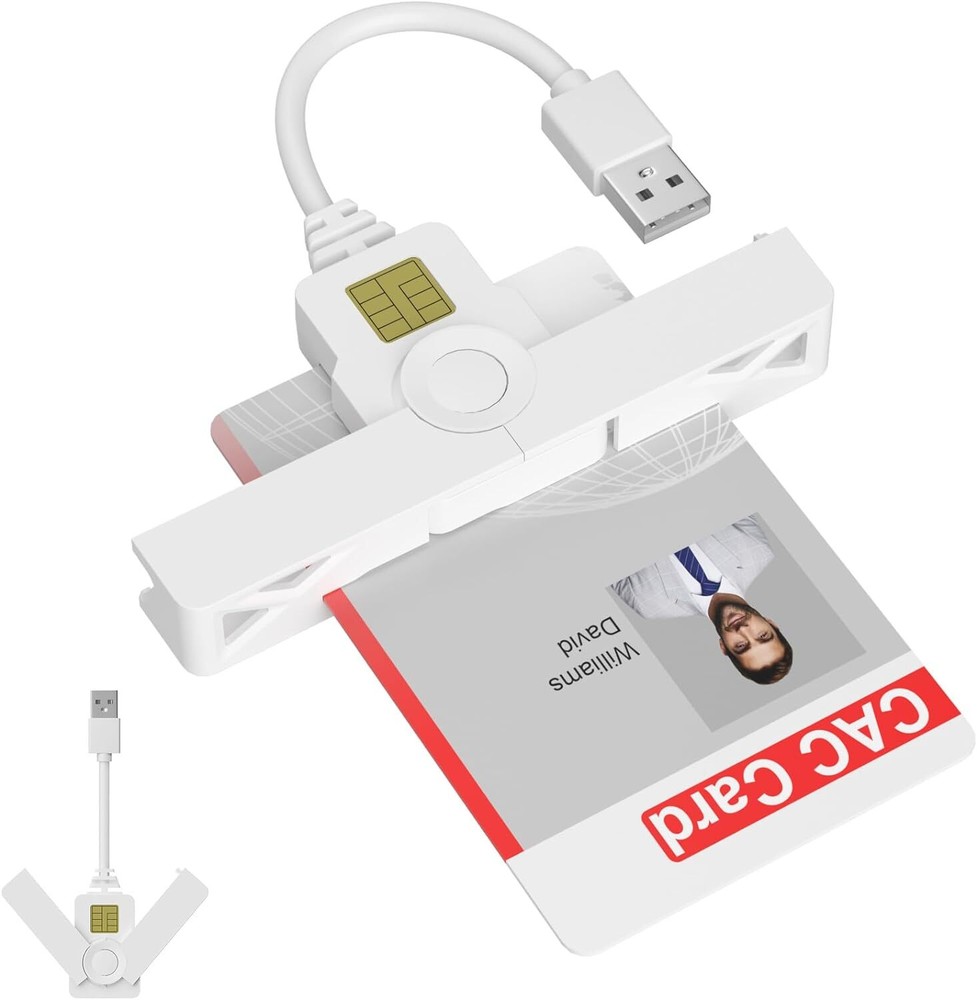 Foldable CAC Card Reader Military, Smart Card Reader DOD Military USB Common Acc