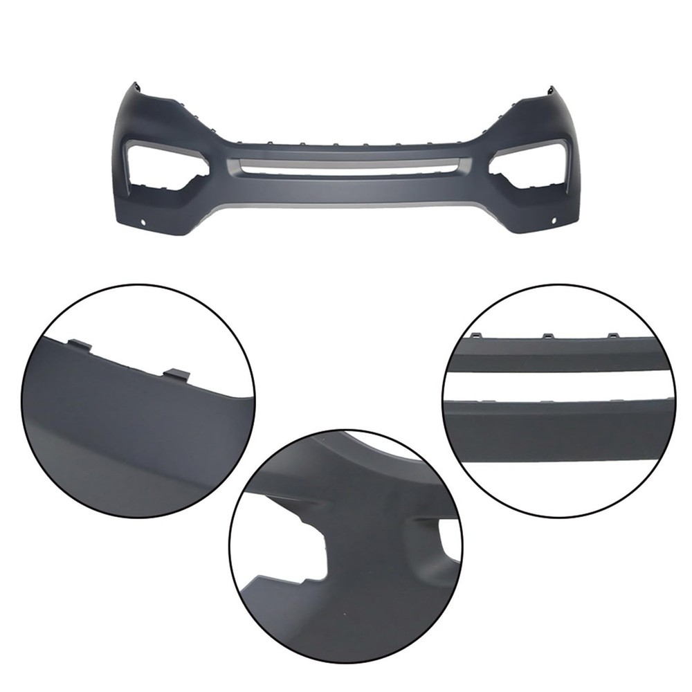 Front Bumper with Park Sensor Holes Replacement for Explorer 2020 2021