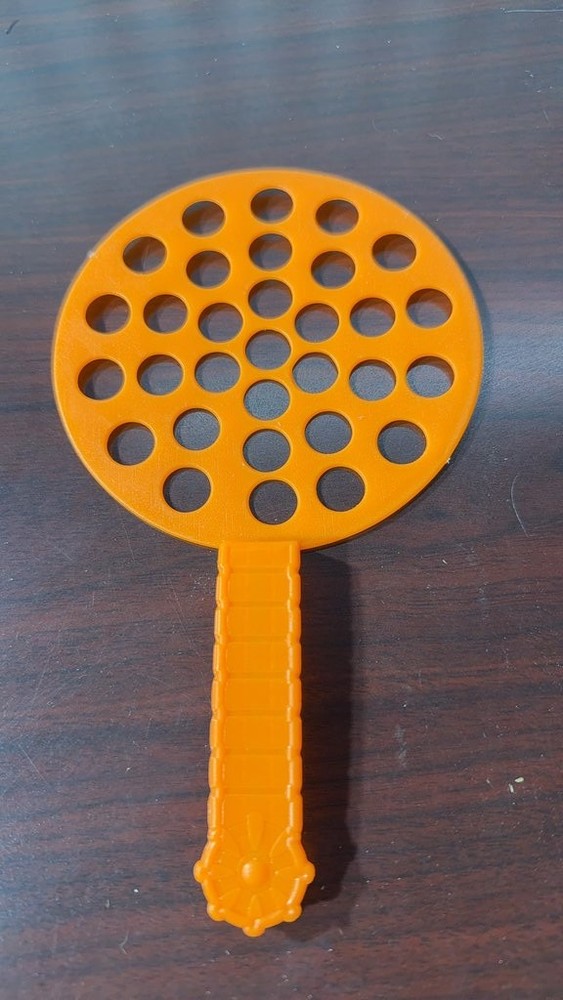 Vintage Orange Plastic Bubble Wand