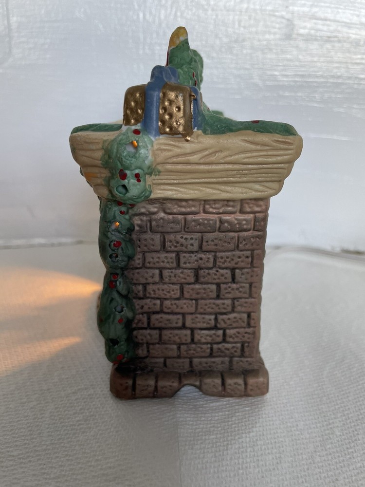 Vintage Fireplace Night Light Set With Original Box Works *READ*