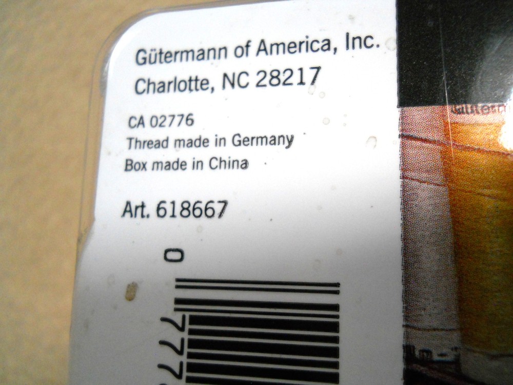 Gutermann Sewing Thread Box / EMPTY