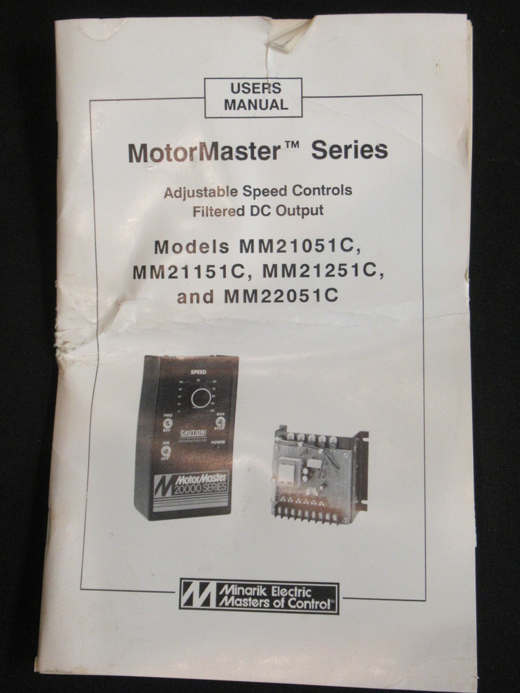 Minarik Adjustable Speed Control MM21051C