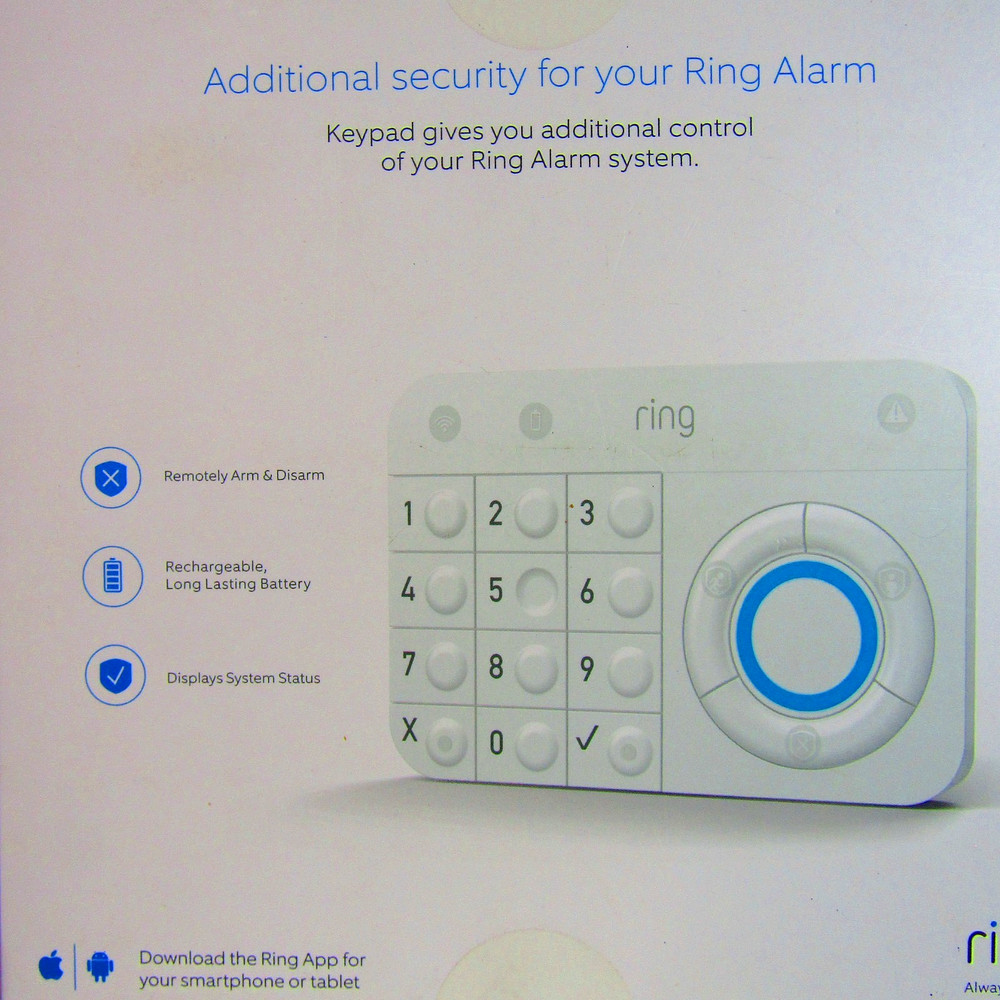 Ring Alarm 1st Generation White Additional Home Security Wireless Keypad NIB