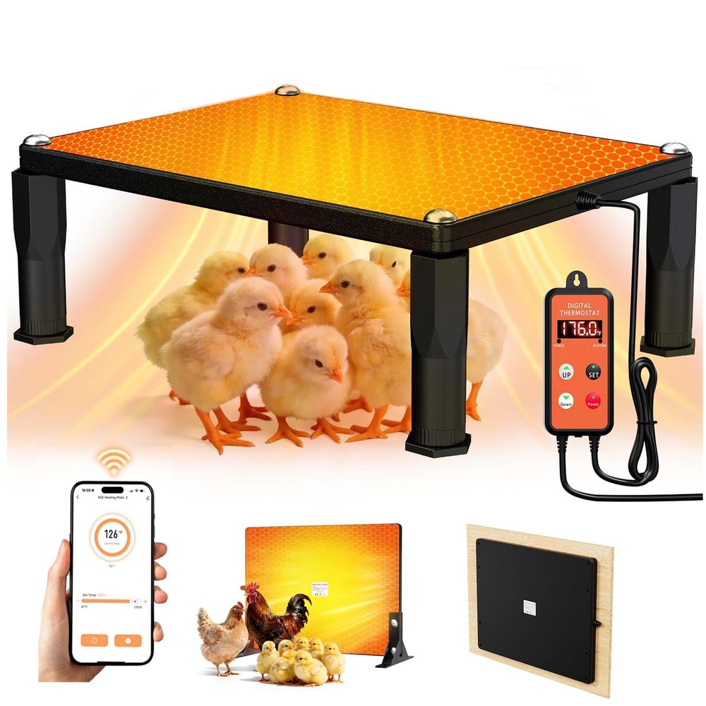 Brooder Heater for Chicks,Chicken Brooder with APP & Thermostat,Smart Chicken...