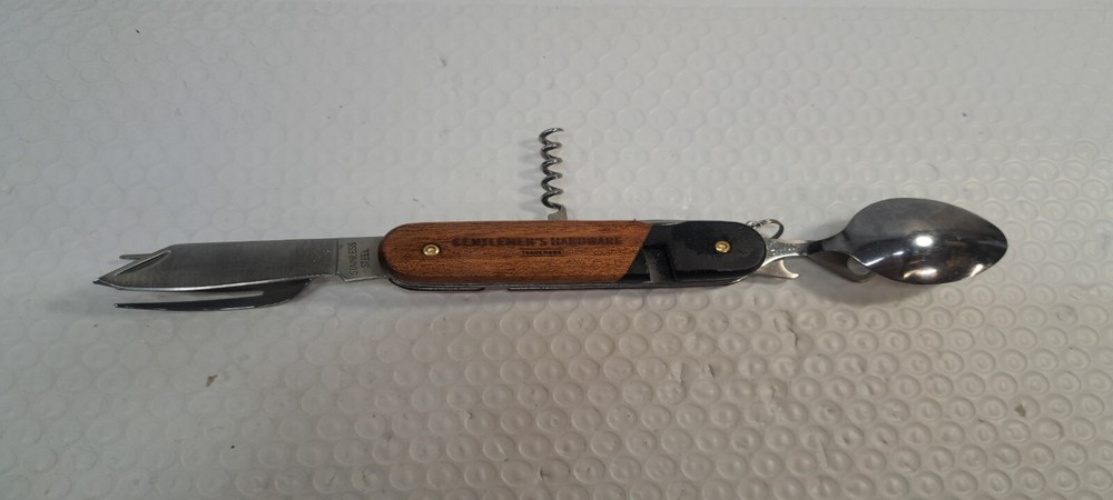 GENTLEMENS HARDWARE BRANDED  MESS KIT MULTITOOL SPOON, KNIFE FORK