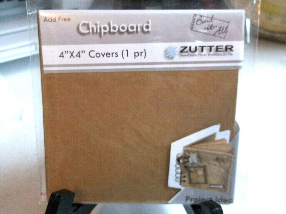 NEW ZUTTER CHIPBOARD 4.1"X4.1" COVERS CRFT