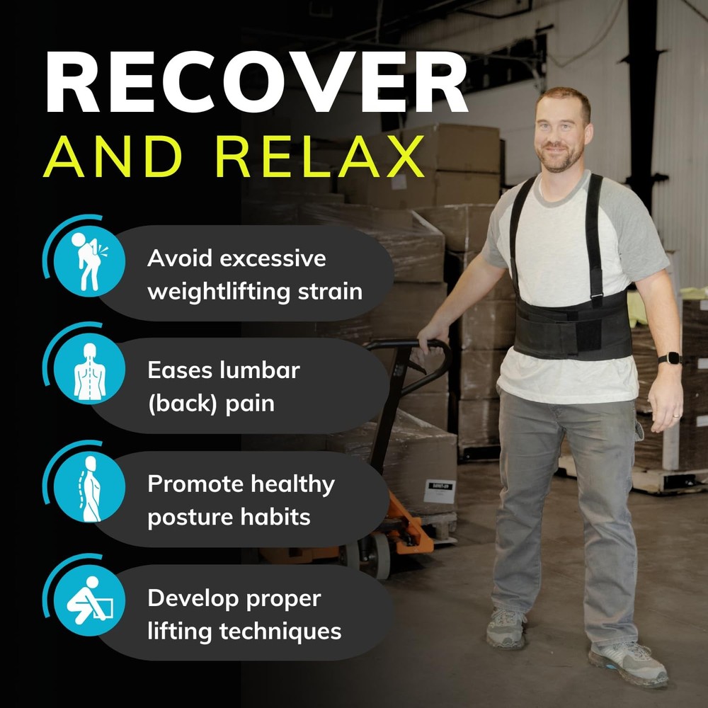 Work Back Support Brace for Construction Warehouse Moving Heavy Duty Lifting