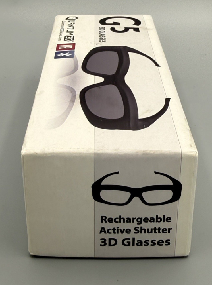 Quantum Universal 3D G5 IR and Bluetooth Glasses complete box mint clean unused