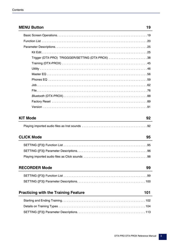 Yamaha DTX-PRO & PROX — Reference Manual User Guide — 145 Pages — USA Made