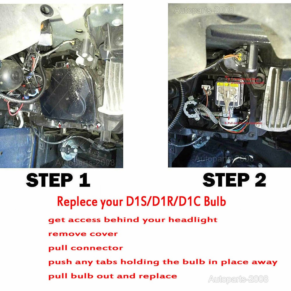 2X D1S D1R HID Headlight Light Replacement Bulbs 5000K 6000K 8000K 10000K