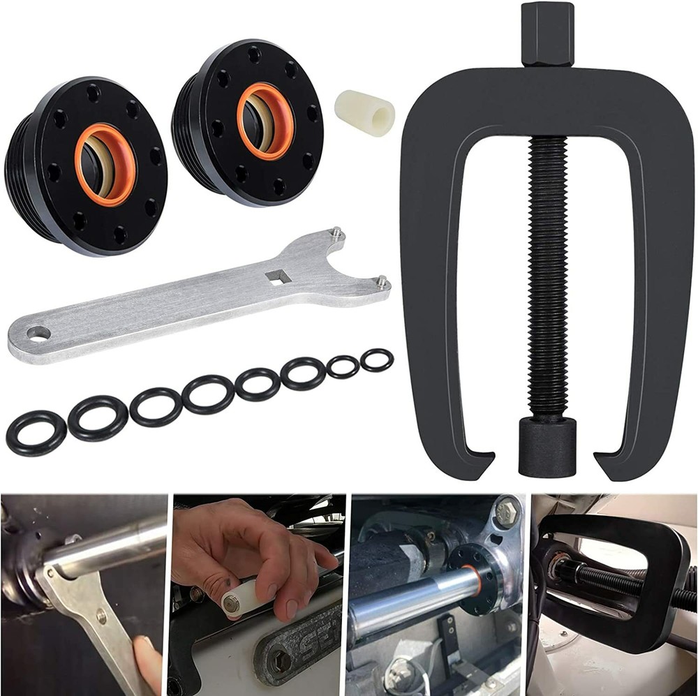Bracket Puller & HS5157 Hydraulic Steering Cylinder Seal Kit Fit For Seastar