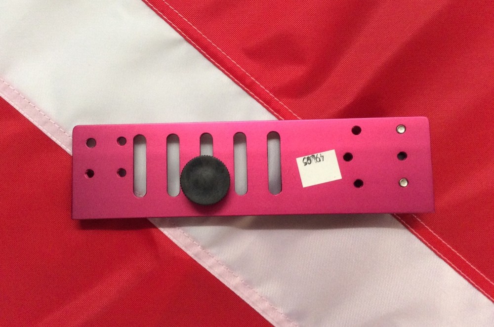 Camera base attaching lights flash flex arm attachment 10x2" anodized alum Pink