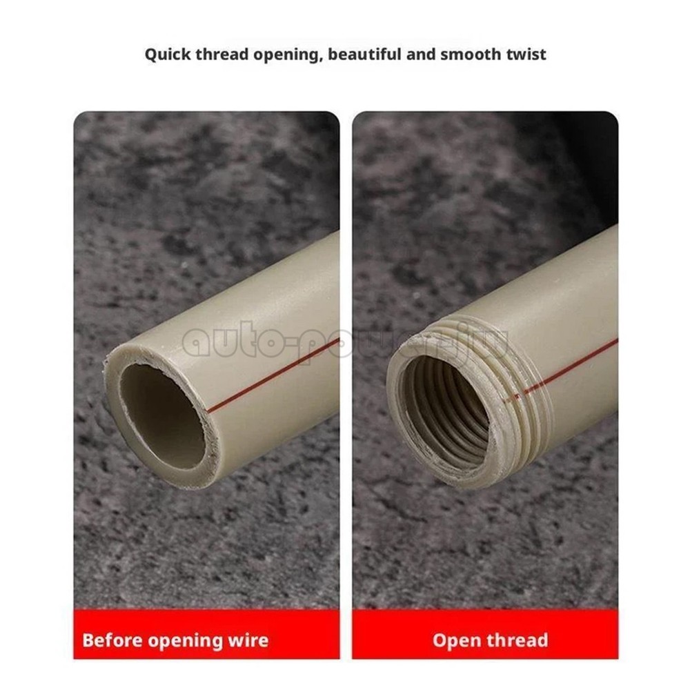 Integrated Internal & External Pipe Threading-Tool PVC Pipe Threader Kit