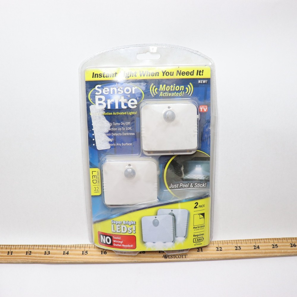 (2-Pk) Sensor Brite Light LED Motion Sensors