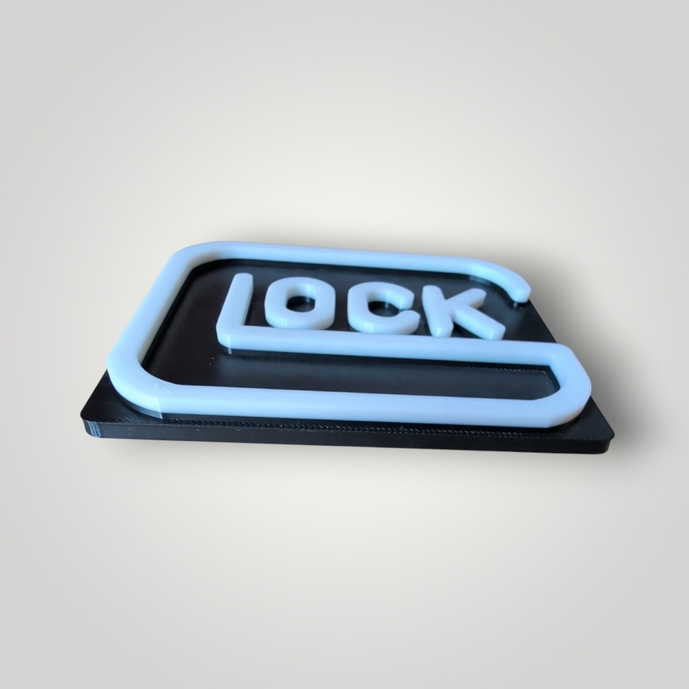 Glock Logo Fridge Magnet 4" / 3D printed