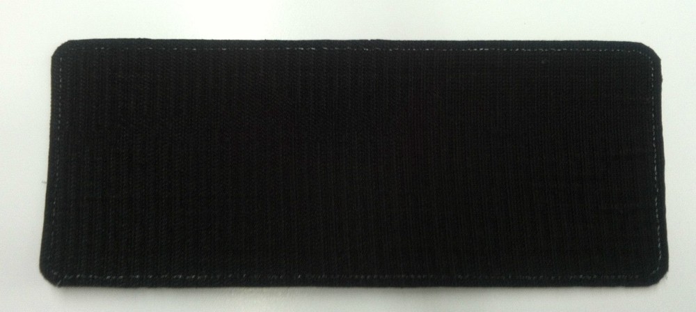 MEDIA embroidery patch 2x5 hook on back navy