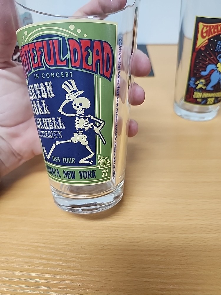 (4) 2019 Grateful Dead Glasses Pint