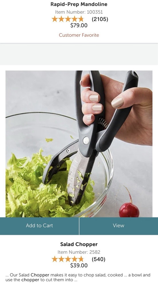 The Pampered Chef Salad Chopper