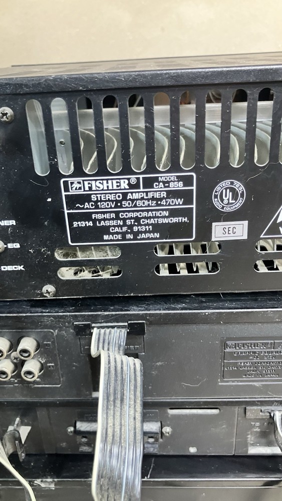 Fisher Studio Standard Stereo Component System Lot Amplifier EQUALIZER TUNER Etc