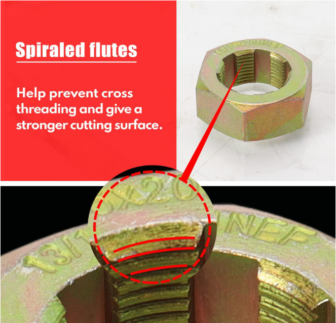 10-Piece Axle Spindle Thread Chaser Set, Thread Rethreading Restorer Tool Metric