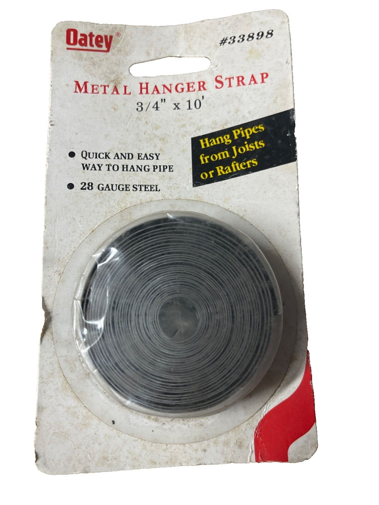 Metal Hanger Strap 3/4" x 10 ft old pack