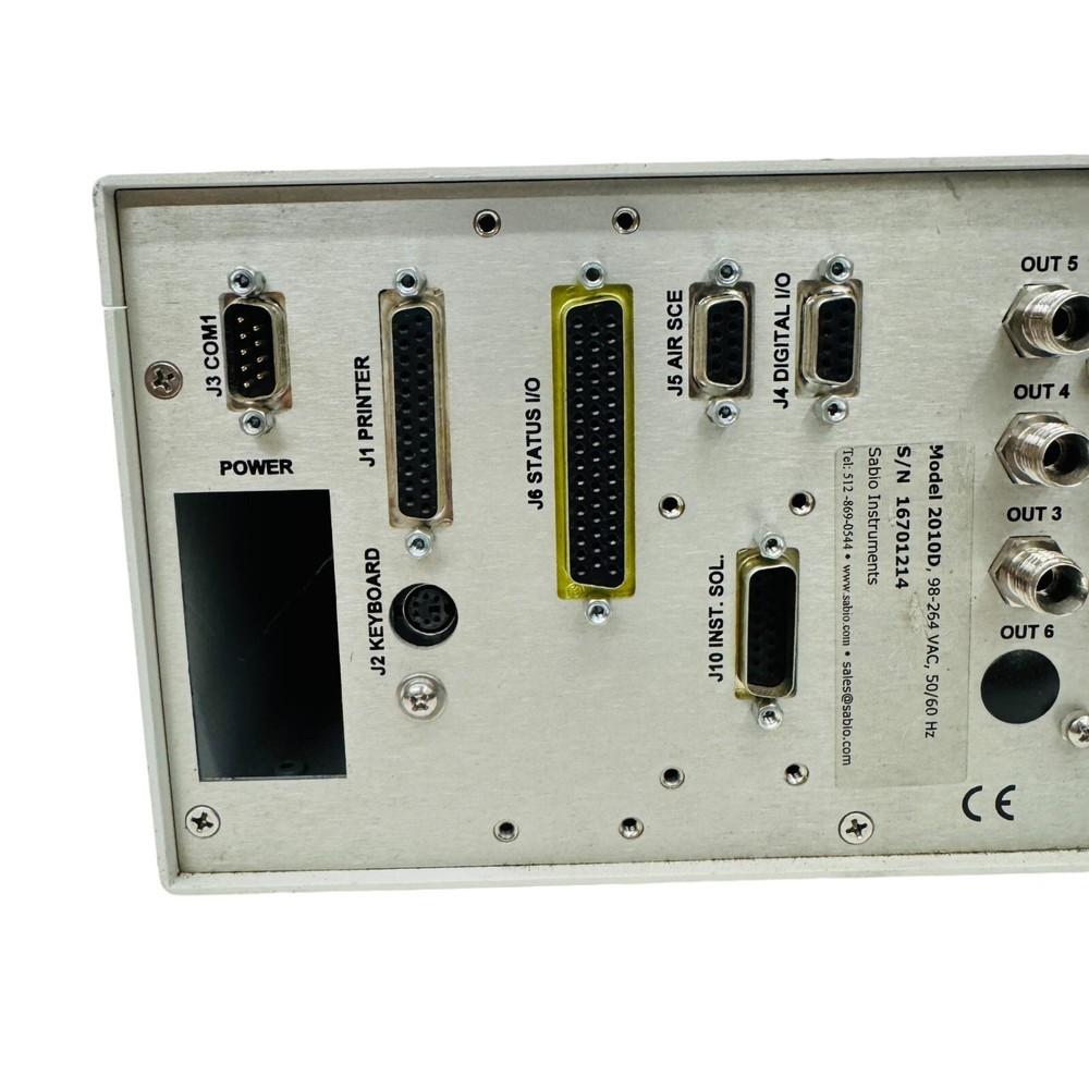 Sabio Instruments Model 2010D Gas Dilution Calibrator 2010