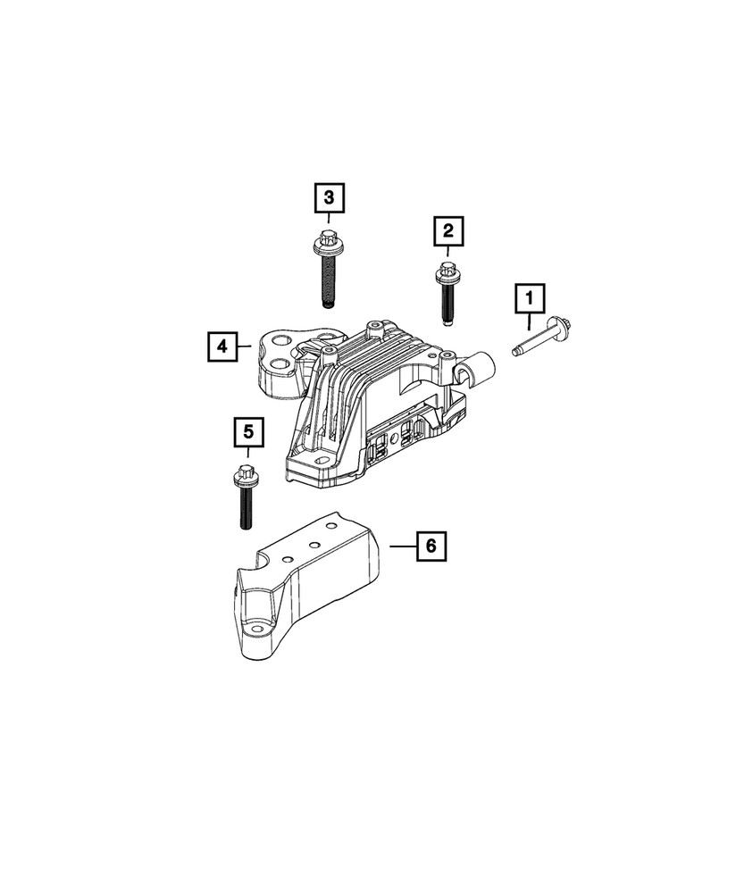 Genuine Mopar Transmission Mount Isolator 68270565AB