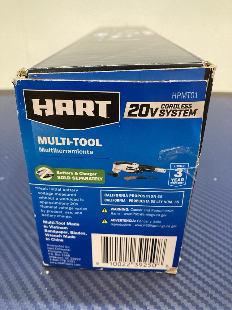 NEW HART 20V 20Volt Cordless Oscillating Multi-Tool HPMT01 - Bare Tool
