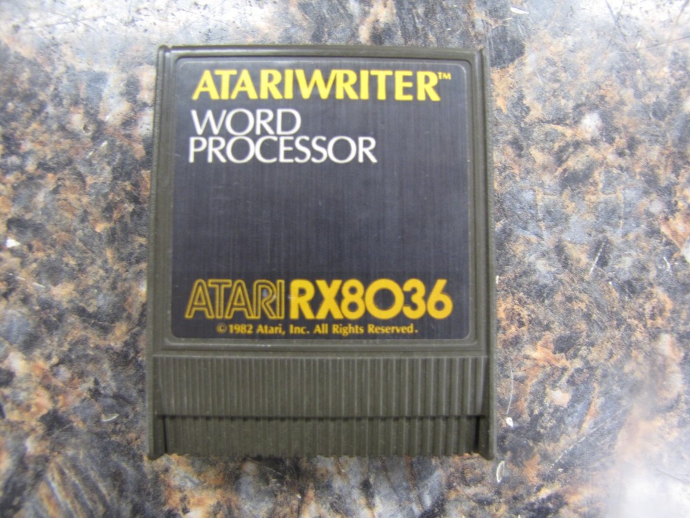 Atari AtariWriter Word Processor Cartridge 1982 RX8036 -WORKING! -NB13