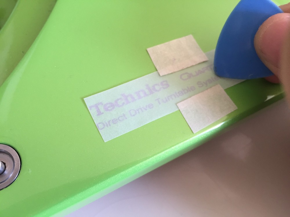 RESTORATION TRANSFER KIT for TECHNICS 1200 1210 MK2 (PRE LACQUER APPLICATION)