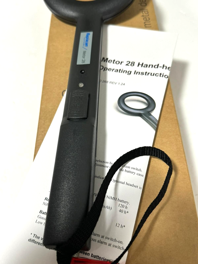 RAPISCAN SYSTEMS METOR 28 HANDHELD METAL DETECTOR