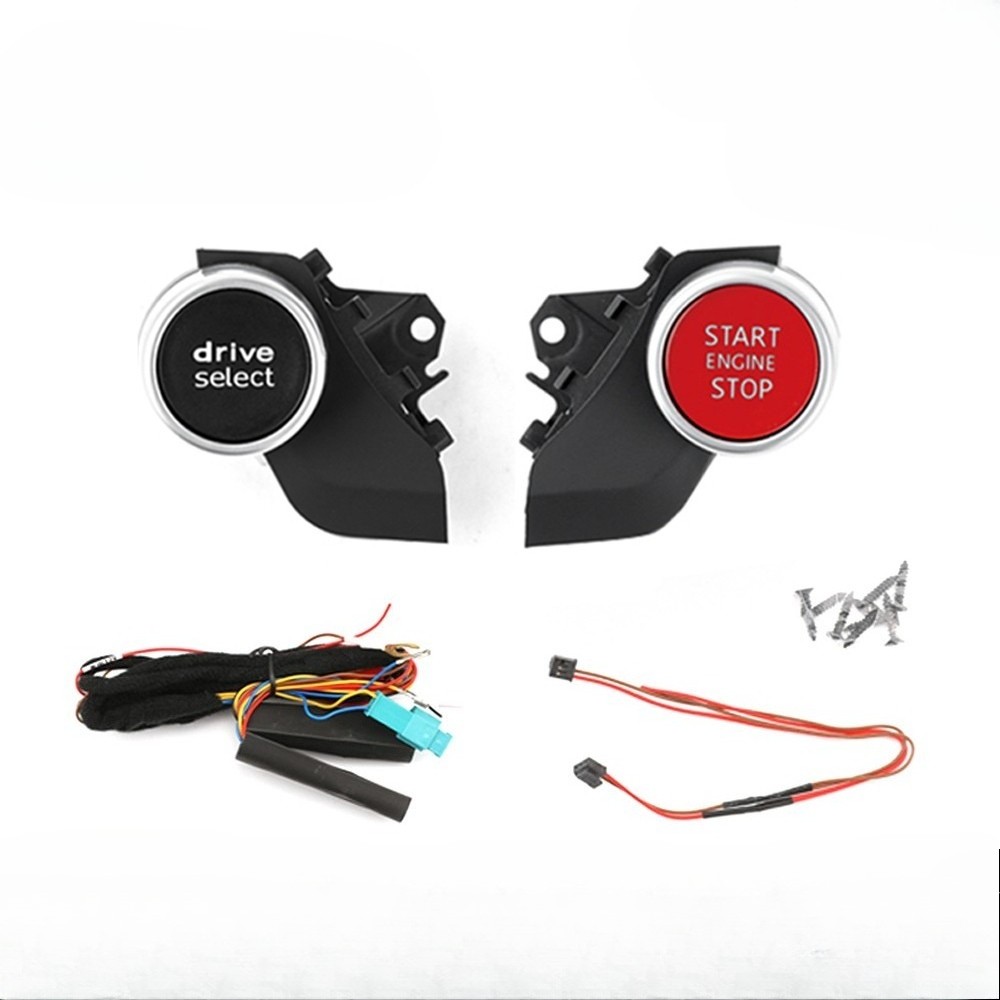 Push Start Ignition Kit Engine Start Stop Button Switch Keyless Go System For VW