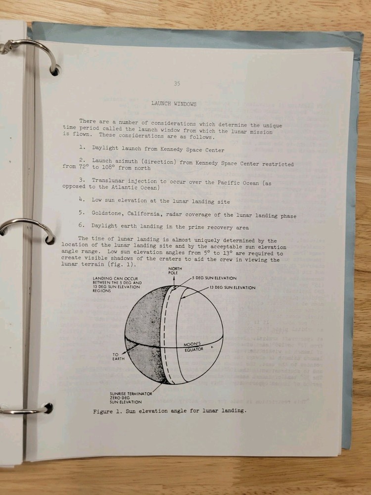 1970 Apollo 13 Lunar Trajectory Notes NASA Internal Note Flight Director