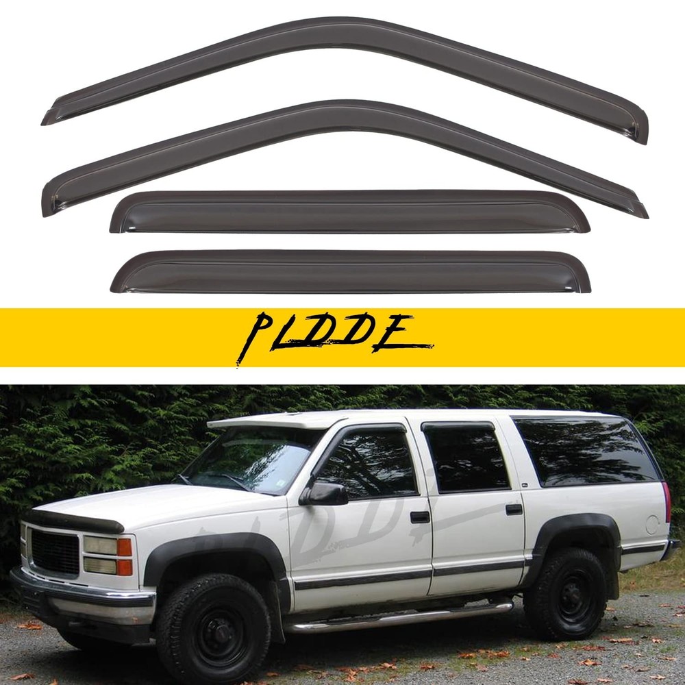 Rain Guards Compatible with 1999-2000 Cadillac Escalade Side Window Visor Win...