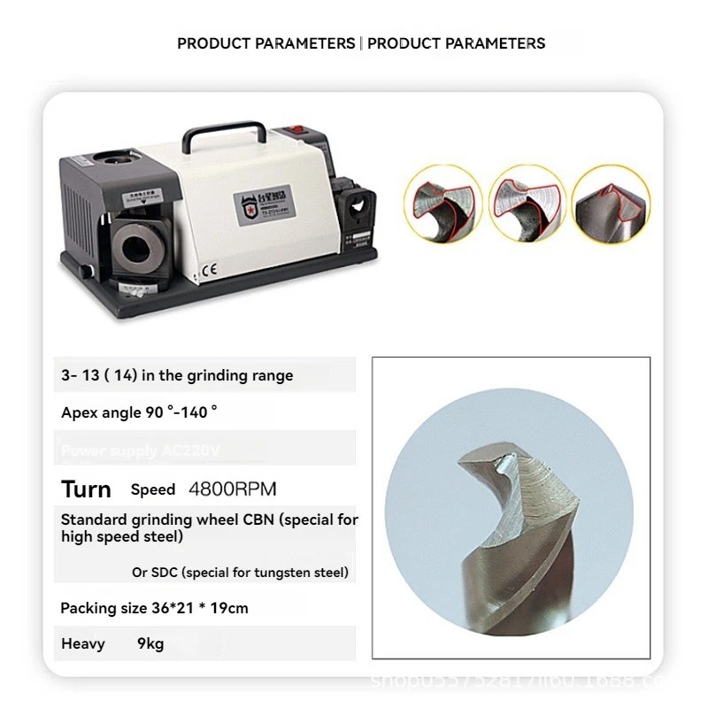 Portable Quick Sharpener Twist Drill Sharpening Drill Bit Magic Tool Triple Beve