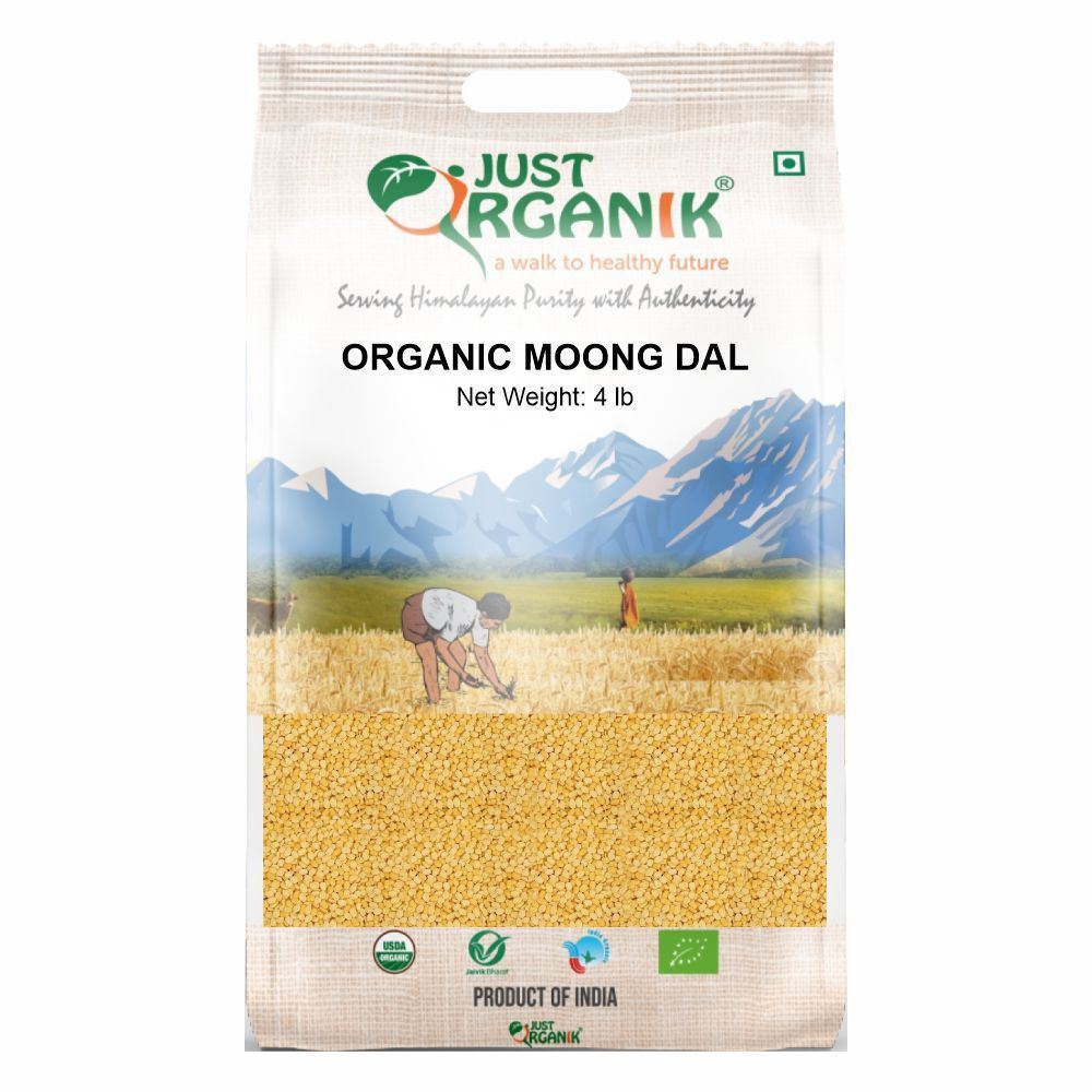 Organic Moong Dal, Green Lentils Split