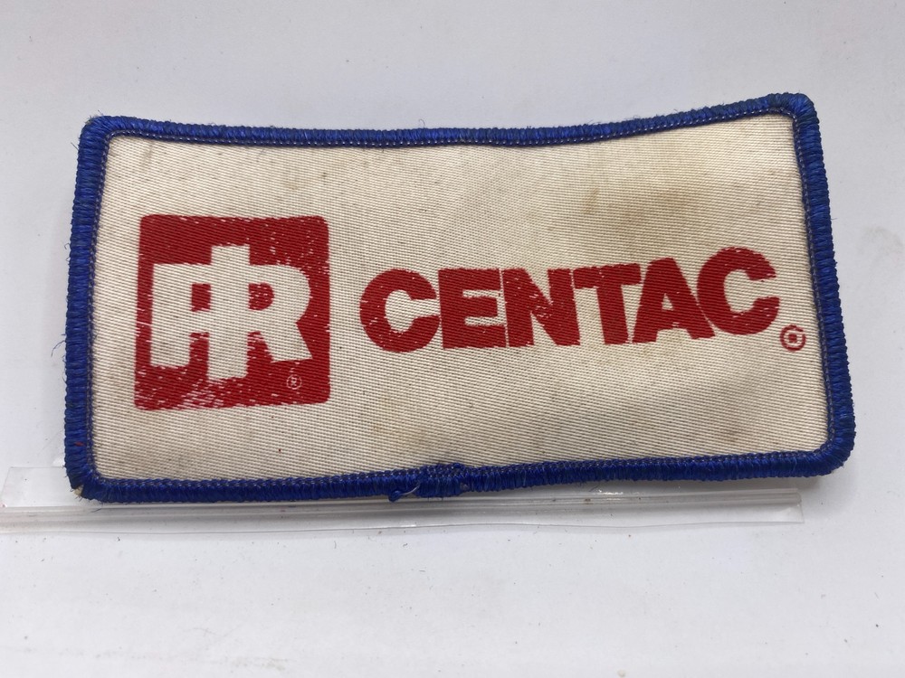 RR CENTAC  USED SILK SCREEN SEW ON NAME PATCH 2 X 4